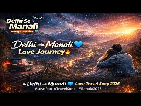 Delhi Se Manali Bangla Version 💙 | Love Travel Rap Song 2026 | Viral Romantic Song 2026