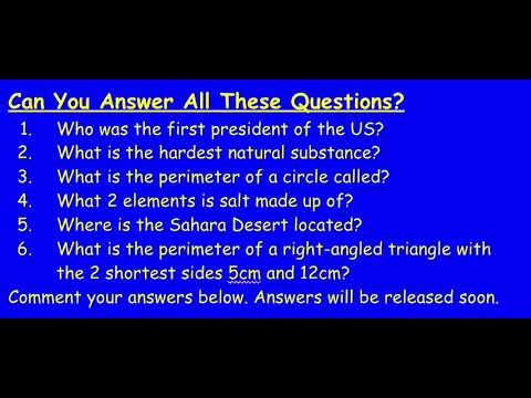 Basic General Knowledge Test