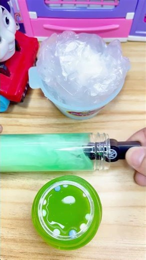 Satisfying ASMR – Clear Plastic, Mint Green Slime & Green Bead Slime | ASMR Video