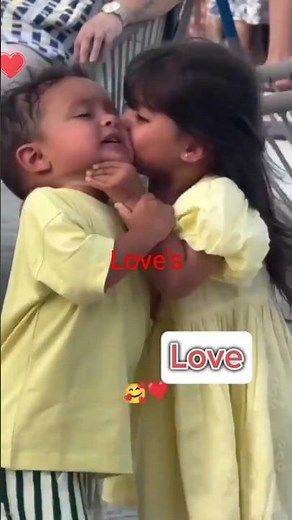 🥰 Kids’ Kiss That Melted Millions of Hearts! 💖 #viral #shorts #love