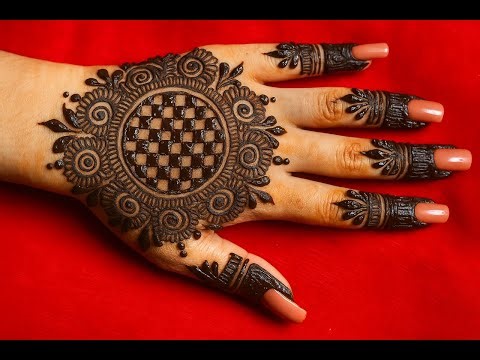 “Latest Mehndi Design 2025 | Easy Round Mehndi Design for Back Hand | Simple Mehndi Ideas”