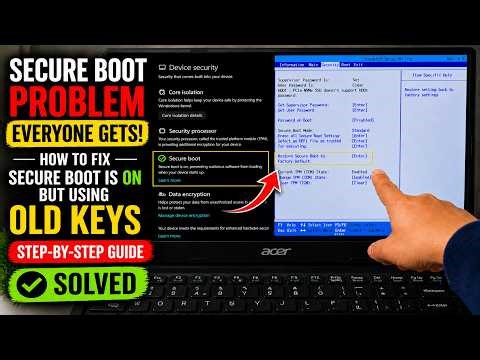 Secure Boot Problem Everyone Gets | How to Fix Secure Boot is On but Using Old Keys