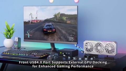 GMKtec Mini Gaming PC, AMD Ryzen 5 7640HS(up to 5.0GHz) , 32GB RAM 512GB SSD, Desktop Mini Computers, NucBox M6 Ultra Mini PC