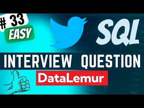 TWITTER Interview Question Solved - SQL | "Histogram of Tweets" | Everyday Data Science