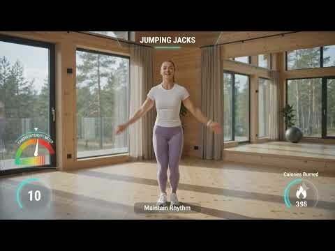 🌿 Learn Perfect Jumping Jacks | Full Body Fat Burn Workout
