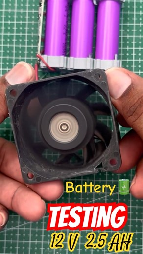12 V lithium ion battery testing, LED light/ brushless fan/ 12volt battery/ 3s 12v lithium battery