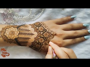 Latest Unique Floral Leaves Intricate Mehndi Henna Design | Step by Step Tutorial | Henna Fever