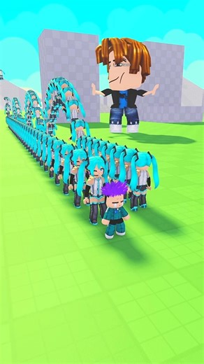 Thanos vs Miku extra waves #roblox #shorts