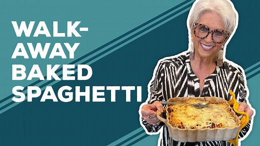Today I'm sharin' a very easy baked spaghetti recipe that your whole family would love to have for dinner. Click here for my Walk-Away Baked Spaghetti recipe: https://www.pauladeen.com/recipe/walk-away-baked-spaghetti/ | Paula Deen