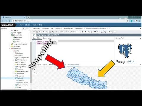 import and export shapefiles in database