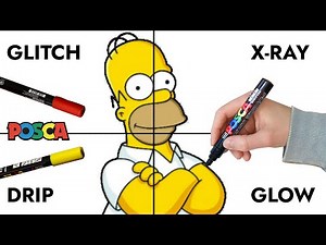 Unlock the Secrets of Drawing 4 Styles with Posca Markers!