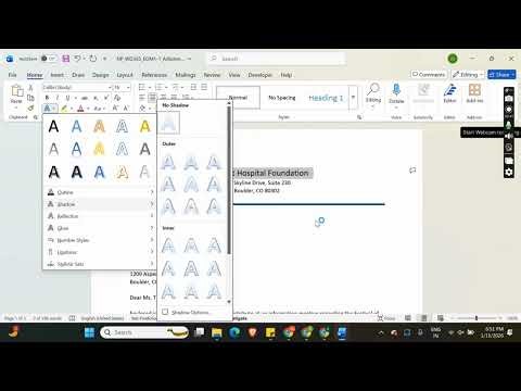 New Perspectives Word 365 | Module 1: End of Module Project 1 Prescott Hospital Foundation