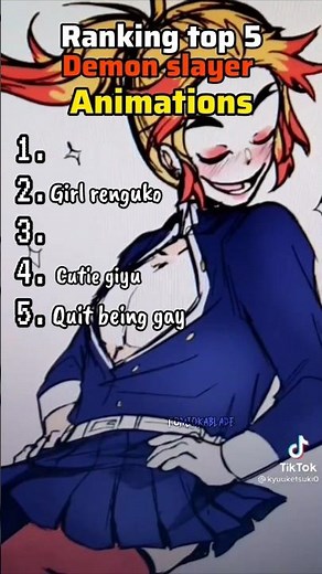 Ranking top 5 demon slayer animations✨/#demonslayer #kny #subscribe 🎀🦋