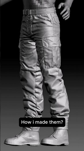 Main stages of 3D clothing creation #zbrush #3dartist #3dsculpting