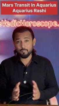Mars transit in Aquarius for Aquarius #vedicastrology #kumbhrashi