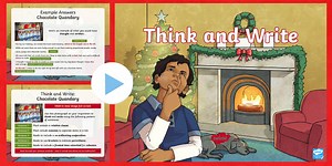 Year 5 Christmas Think and Write Morning Starter Activity PowerPoint