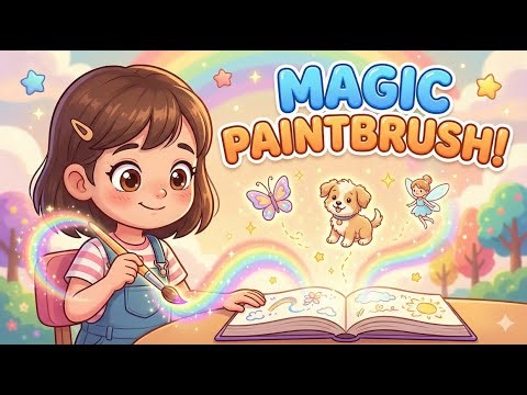 लूना का जादुई पेंटब्रश | Luna’s Magic Paintbrush 🖌️ | Bedtime Story for Kids in Hindi