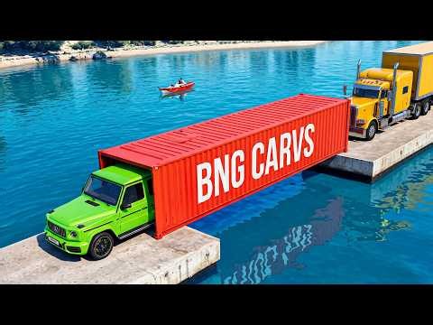 Cars vs OPPOSED Container COLLAPSE BRIDGE Challenge #8 - BeamNG.drive Fails & Crashes 2026!