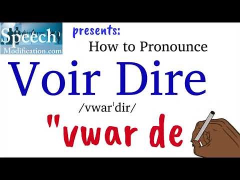 How to Pronounce Voir Dire