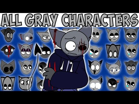 ALL GRAY CHARACTERS | FNF Character Test | Gameplay VS Playground