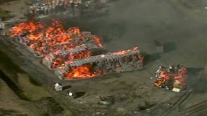 Fire erupts at recycling plant | CNN