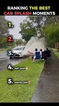 Ranking The Best Car Splash Moments🌊🚗