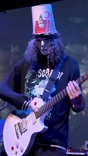 Buckethead WHAT HAPPENED?? 😳 #guitar #music #buckethead #shorts #unmasked #gunsnroses #funny #comedy