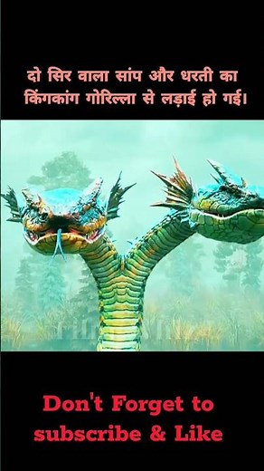 The Bizarre Showdown of the Two-Headed Snake vs. Gorilla #shorts #movie