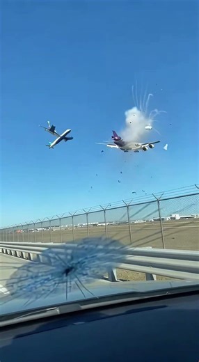 Dashcam Captures Fedex Jet Taking Drone Into Engine During Close Call