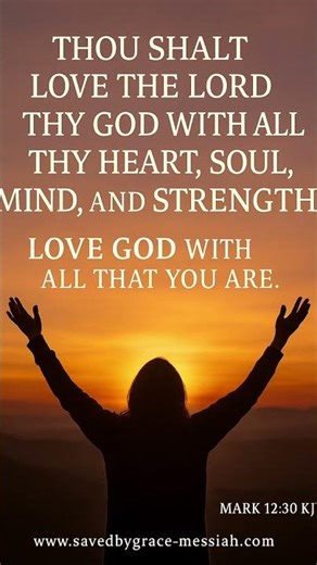 🔥 Love God with All Your Heart | Mark 12:30 KJV | The First Commandment Explained