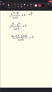 [(x^2 -9)/x+3]+3 ? #maths #algebra #shorts #mathstricks