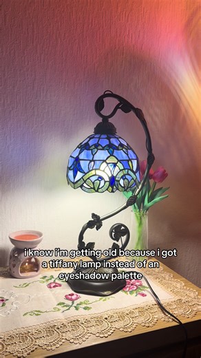 Beautiful Blue Mosaic Tiffany Lamp for Home Decor