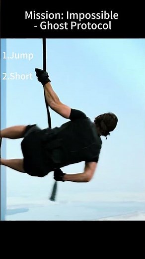 Mission: Impossible 4 | The Most INSANE Burj Khalifa Jump Scene 😱🔥 #MI4 #TomCruise