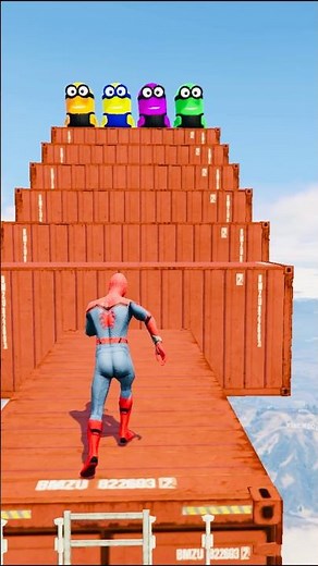 GTA 5 Epic Water Ragdolls Spiderman Jump/Fails Ep 1489 #shorts