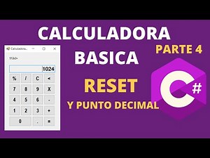 Como hacer una calculadora en C# WinForm Parte 4