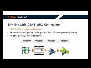 Tackling IDEA StatiCa Connection - BIM links