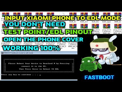 How to enter edl mode on Xiaomi phones | Without opening the phone cover or (pinout/test point)