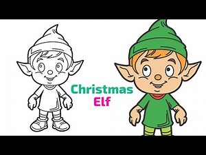 How to Draw a Christmas Elf Easy Step by Step