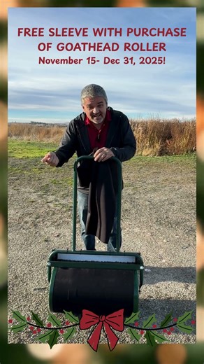 Happy Holidays! Free Holiday Sleeve with purchase of Goathead Roller #thegoatheadroller #freesleeve