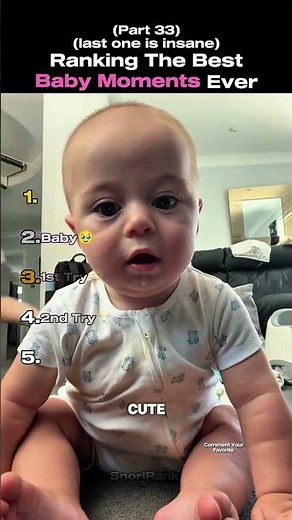 Ranking The Best Baby Moments Ever! 👶✨ (pt.33) #shorts #babymoments #funnybabies