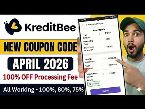 Kreditbee Coupon Code April 2026 | Kreditbee Coupon Code For Processing Fee Today |Kreditbee Code