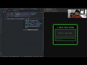 Type a Color & Watch the Screen Change 🎨 | JavaScript DOM Mini Project