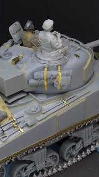 Sherman Firefly Tank WW2 Scale Model Normandy 1944