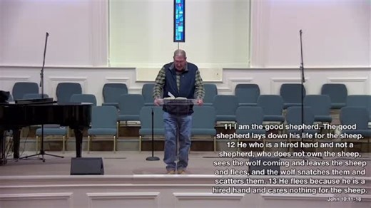 Pastor David sharing the intentionality and authority Jesus has over his sacrifice. (John 10:14-18) [Sermon 1/25/26] | Holly Brook Baptist Church