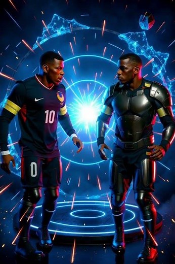 Kylian Mbappé Enters the Speed Dimension #kylianmbappe #mbappe #ai #shorts