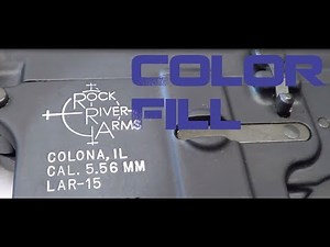 How to color Fill Engravings on the AR15