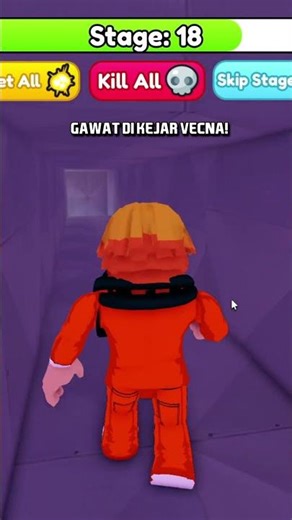 ERROR, YOU'RE BEING CHASED BY VECNA! 😫 #roblox #obby #shorts