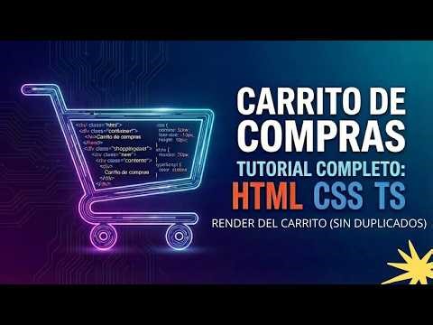 Cómo Mostrar Productos del Carrito Dinámicamente con (HTML + CSS + TS)