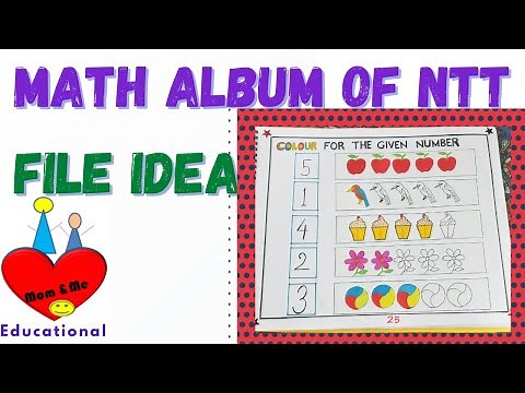 Maths album/file of NTT and Montessori Teacher Training|Number file project|NTT file idea|kg Maths|