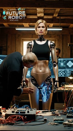 “Unmasking the Future Humanoid Robot in the USA! 🤖🇺🇸 | Robot Pranks #Shorts”